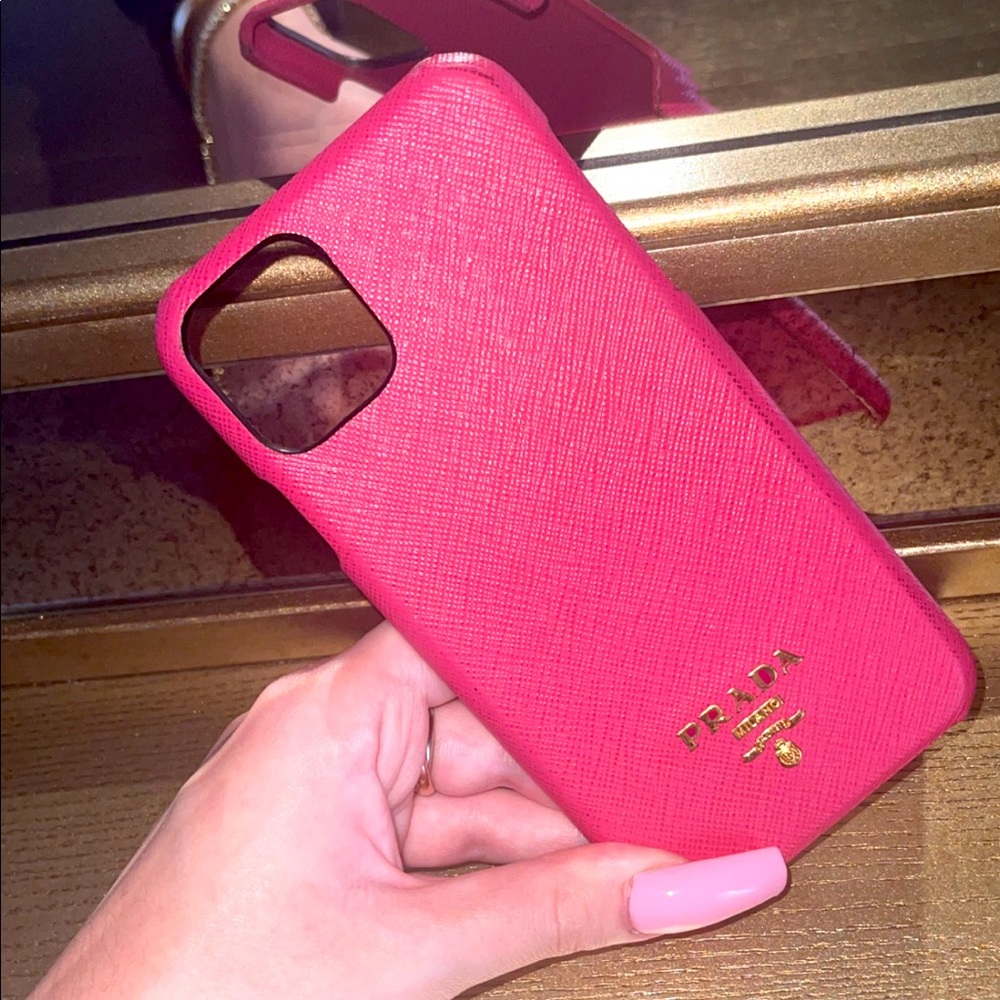 Prada IPhone 11 Pro Max case in pink